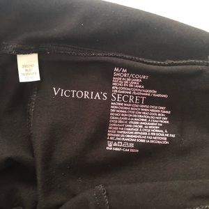 Victoria's Secret Pants - VS Black Cotton Short Leggings with Pink Sequins Victoria's Secret Pants - VS Black Cotton Short Leggings with Pink Sequins
